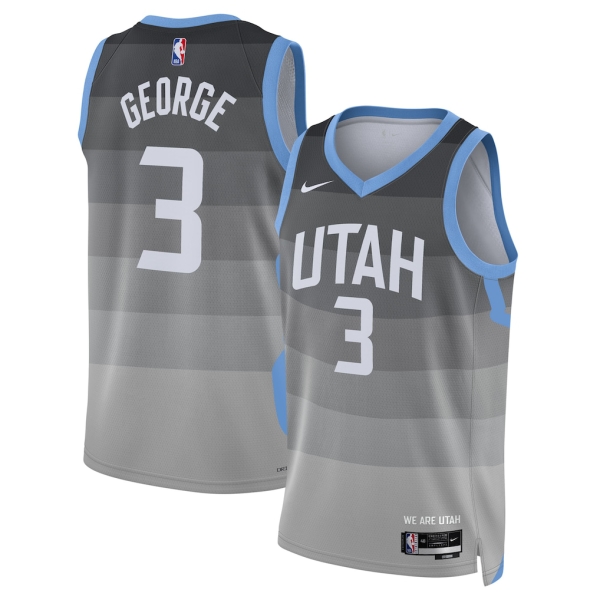 Utah Jazz Trikot Keyonte George Nike 2025-26 City Edition Grau Swingman - Herren Utah Jazz Trikot Keyonte George Nike 2025-26 City Edition Grau Swingman - Herren